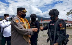 Kabaintelkam Polri Kunjungi Kabupaten Yalimo, 1 SSK Brimob Polda Sulsel Siap Amankan PSU