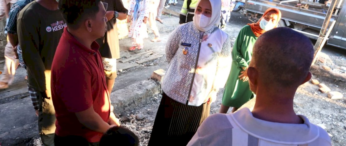 Fatmawati Rusdi Pastikan Bantuan Korban Kebakaran Bontoduri Terpenuhi