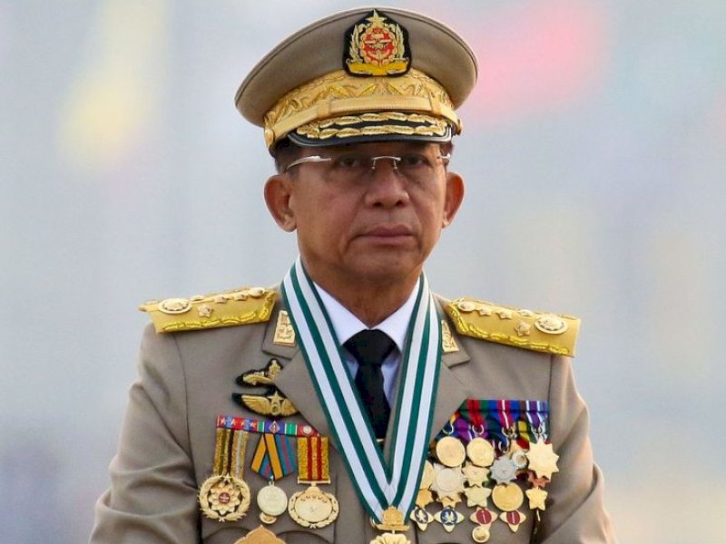 Pemimpin Junta Militer Myanmar Tiba di Jakarta