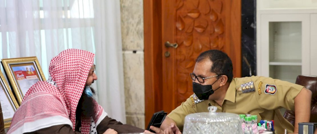 Walikota Danny Pomanto Bertemu Syaikh Muraweh Mousa Bahas Kondisi Rakyat Palestina