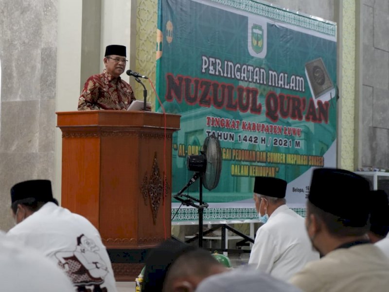 Peringati Nuzulul Quran, Bupati Luwu Mengajak Untuk Memasyarakatkan Al-Quran