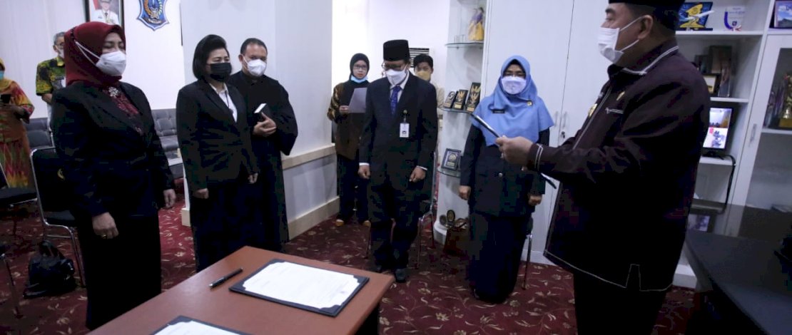 Sekprov Lantik Dua Pejabat Fungsional Jenjang Utama