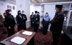 Sekprov Lantik Dua Pejabat Fungsional Jenjang Utama