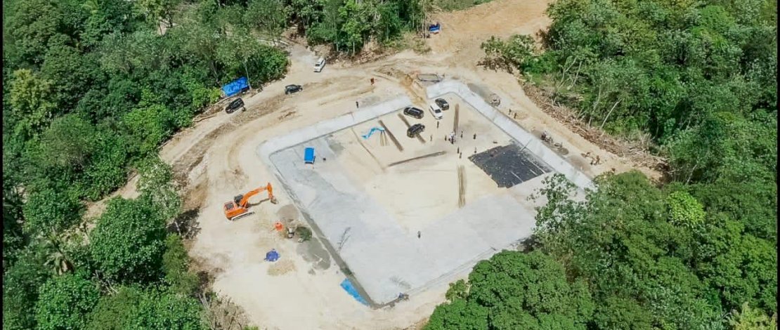 Bendungan Lalengrie yang dibangun di tengah hutan di Bone.