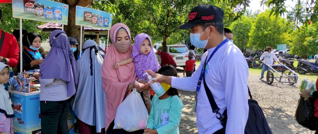 Suasana Bazaar Ramadhan yang digelar Balai Anak Toddopuli Makassar.