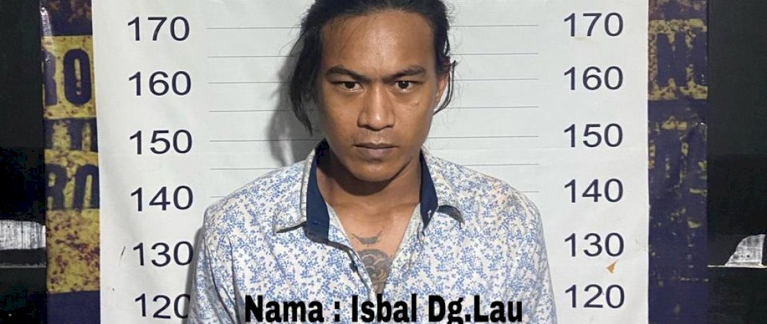 Begal Isbal Dg Lau saat diamankan.