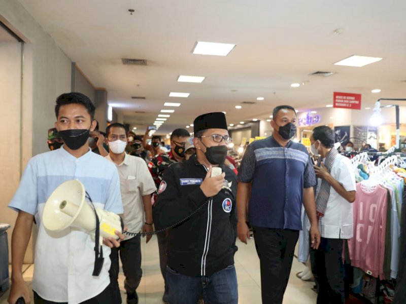Sidak Mall Panakukkang, Danny: Tidak menerapkan Prokes Maka Izin Mall Akan Dicabut
