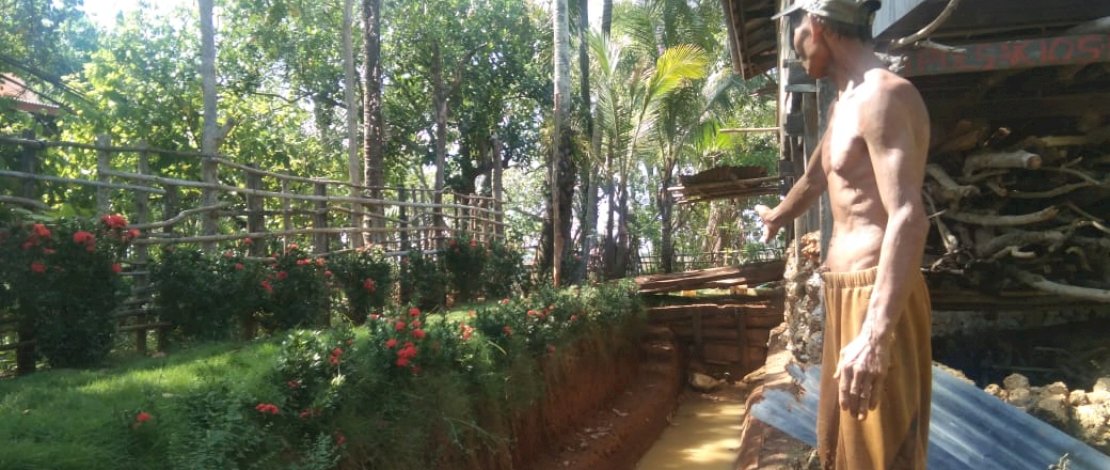 Bangunan bawah tanah di Dusun Caca'e, Desa Awang Cenrana, Kecamatan Cenrana, Kabupaten Bone.