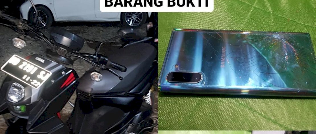 Pelaku dan barang bukti.