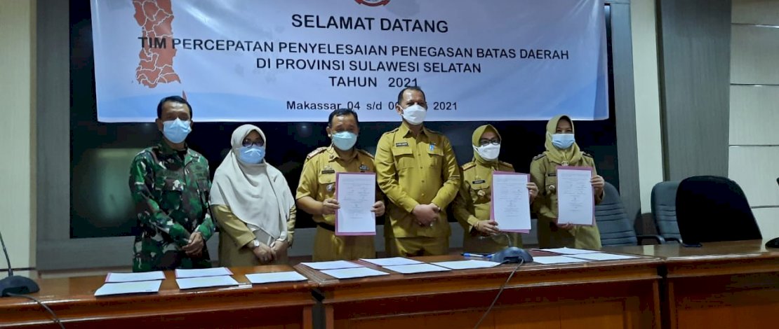 Suasana kesepakatan batas wilayah Sinjai-Gowa dan Sinjai-Bantaeng.