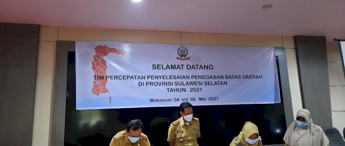 Suasana kesepakatan batas wilayah Sinjai-Gowa dan Sinjai-Bantaeng.