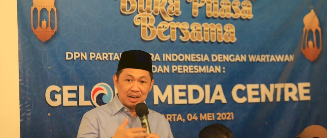 Anis Matta dalam buka puasa bersama jurnalis, Selasa, 4 Mei 2021 lalu.