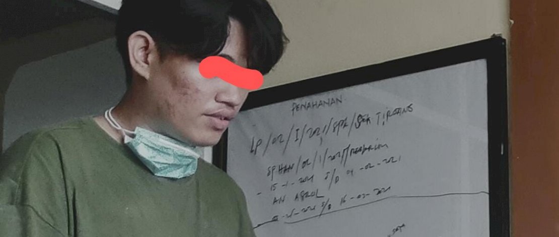 Pelaku dan barang bukti.