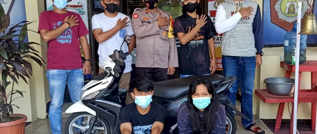 Pelaku dan barang bukti.