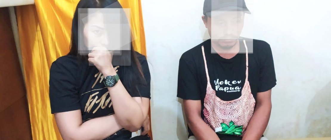 Pasangan mesum yang diamankan di Wisma Benhil.