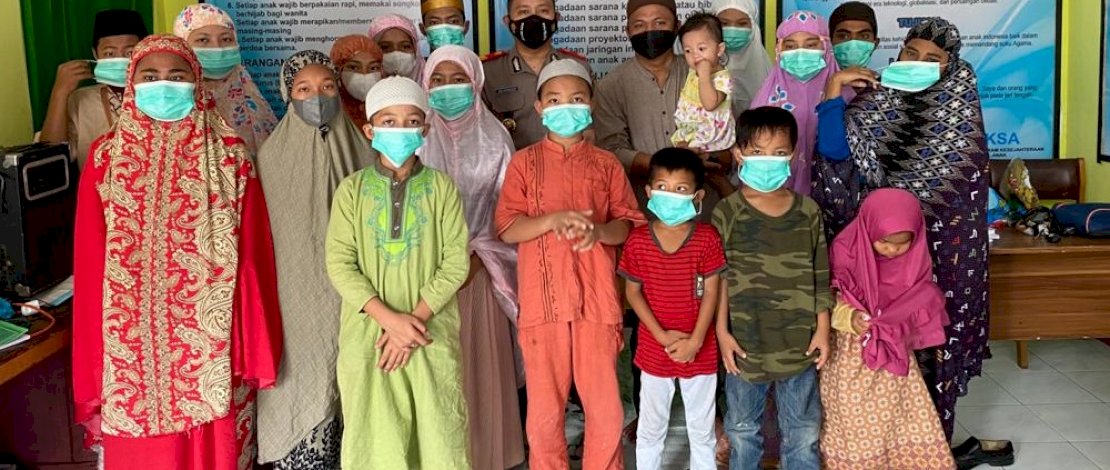 Di Panti Asuhan Al Wahhab, Kompol Ade Wanti-wanti Penghuni Taati Protokol Kesehatan 