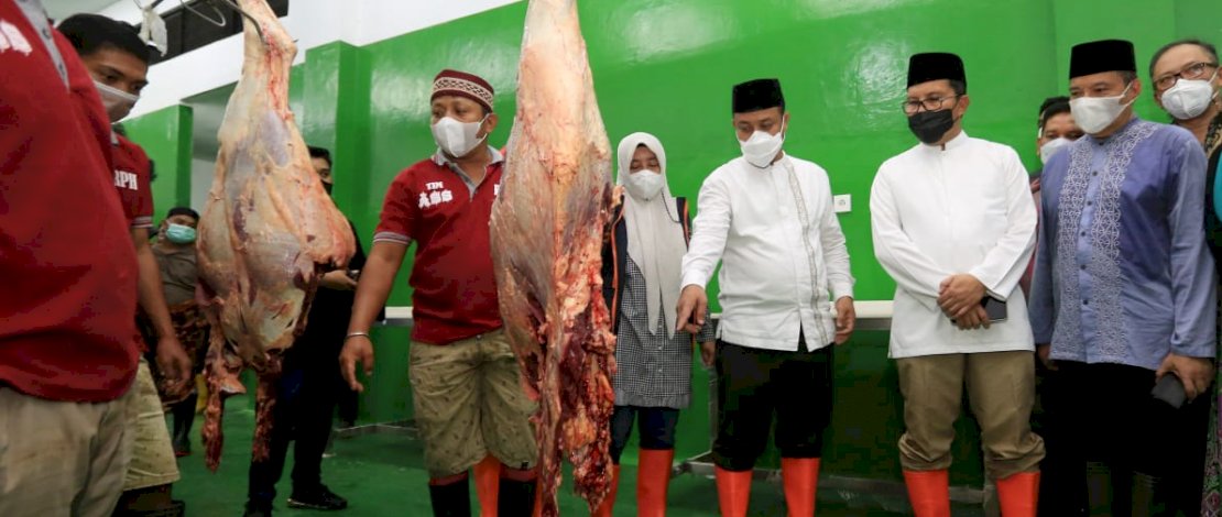Antisipasi Lonjakan Harga Daging Jelang Lebaran, Pemprov Sulsel-Pemkot Makassar Sidak RPH Antang