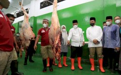 Antisipasi Lonjakan Harga Daging Jelang Lebaran, Pemprov Sulsel-Pemkot Makassar Sidak RPH Antang