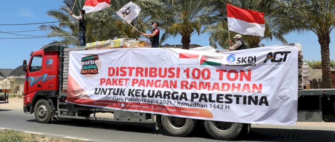 100 Ton Paket Pangan Jaga Warga Palestina dari Kelaparan hingga Akhir Ramadan 100 Ton Paket Pangan Jaga Warga Palestina dari Kelaparan hingga Akhir Ramadan