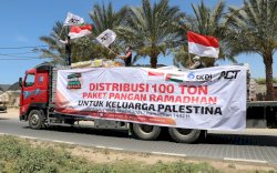 100 Ton Paket Pangan Jaga Warga Palestina dari Kelaparan hingga Akhir Ramadan⁣