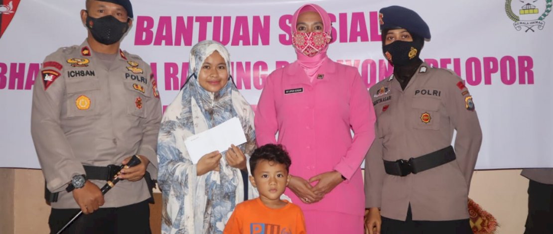 Brimob Peduli", Batalyon C Pelopor Berbagi Jelang Lebaran Idul Fitri 1442 H