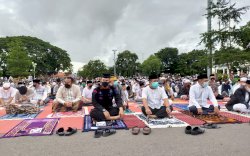 Idulfitri bersamaan Kenaikan Isa Almasih, Batalyon C Pelopor Lakukan sterilisasi Masjid dan Gereja