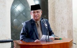 Beri Sambutan Salat Id, Bupati Luwu Ajak Masyarakat Luwu Bersatu Putus Mata Rantai Covid-19