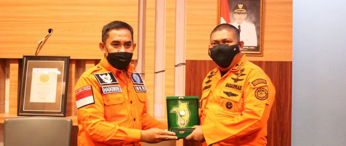 Kunjungan Kepala Kantor Basarnas Sulsel ke Takalar, diterima Wabup Takalar, H Achmad Daeng Se're. 