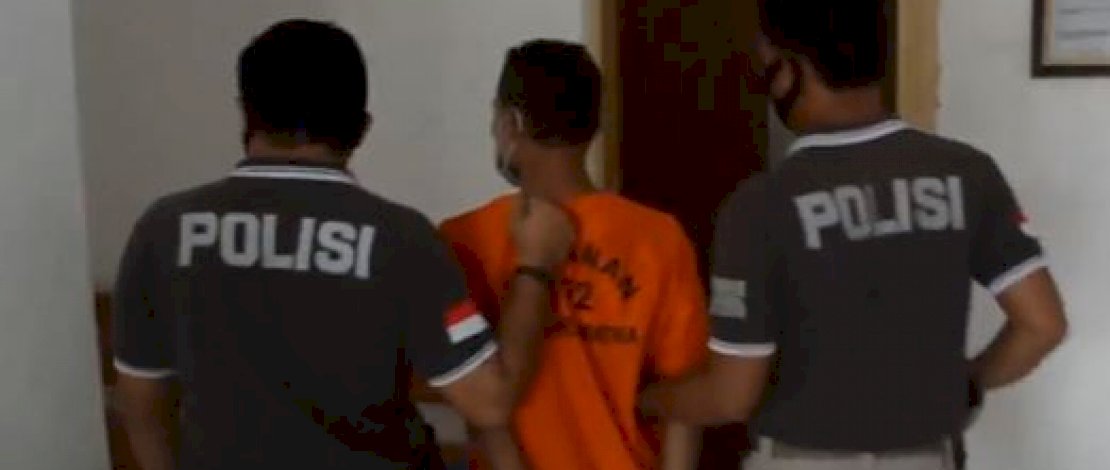 Pelaku pemerkosaan anak tiri diamankan Unit PPA Polres Mamuju Utara, Sulbar.