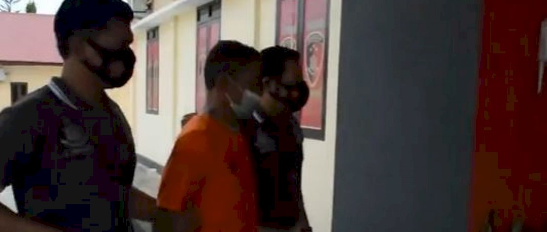 Pelaku pemerkosaan anak tiri diamankan Unit PPA Polres Mamuju Utara, Sulbar.