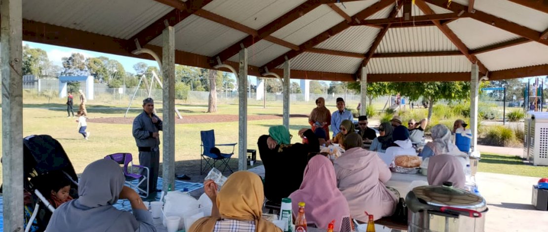 Suasana halalbihalal KKSS Sydney.
