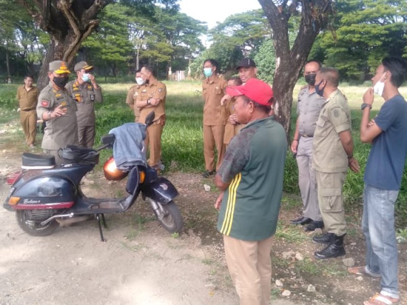 Warga Dilarang Masuk Eks Stadion Mattoanging