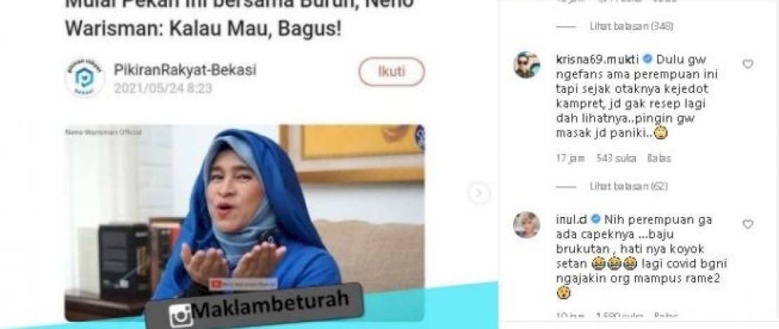  Ajak Masyarakat Berdemo, Inul Daratista Ngamuk ke Neno Warisman