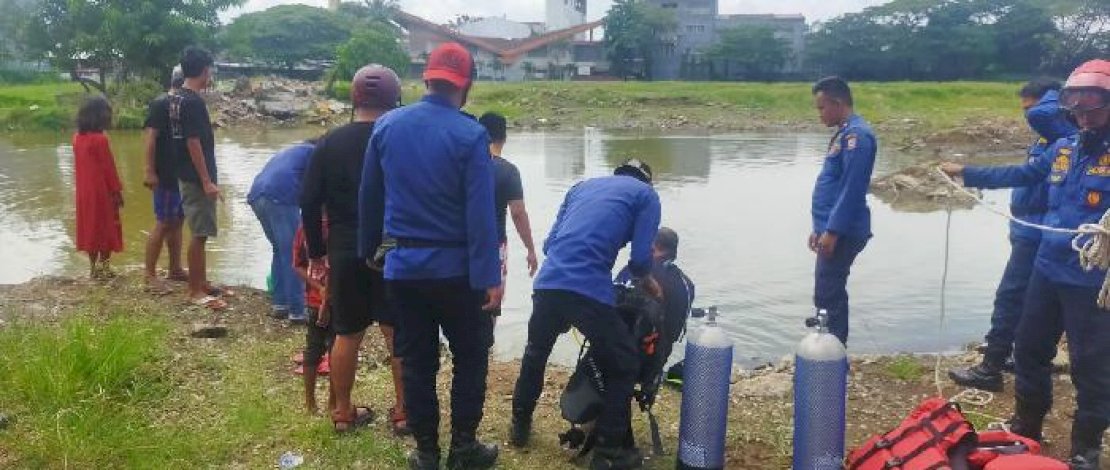 Penampakan kolam di Stadion Mattoanging yang menelan korban. IST 
