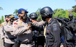 Satu SSK Brimob Polda Sulsel Balik dari Papua, Puang Tindiz: Mereka Beri Rasa Aman di Sana