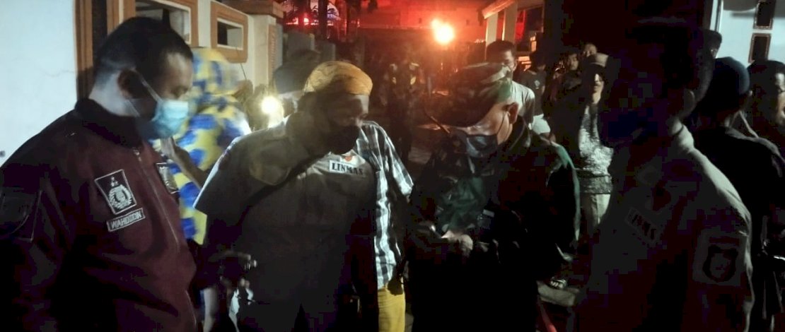 Suasana kebakaran di Perumnas Antang, Makassar.