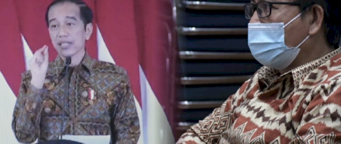 akil Bupati Luwu Utara, Suaib Mansur mengikuti Rapat Koordinasi Nasional (Rakornas) Pengawasan Intern (Wasin) yang digelar secara daring, Kamis (27/5/2021). Rakornas Wasin ini dibuka Presiden Joko Widodo.