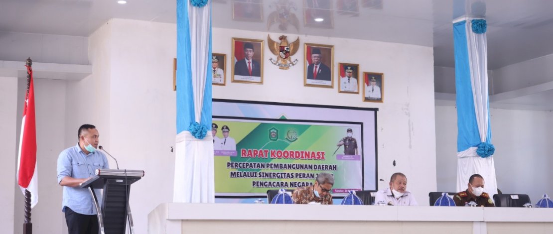 Suasana rakor percepatan pembangunan yang digelar Pemkab Takalar.