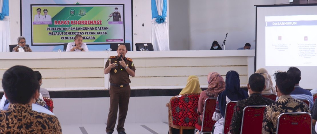 Suasana rakor percepatan pembangunan yang digelar Pemkab Takalar.