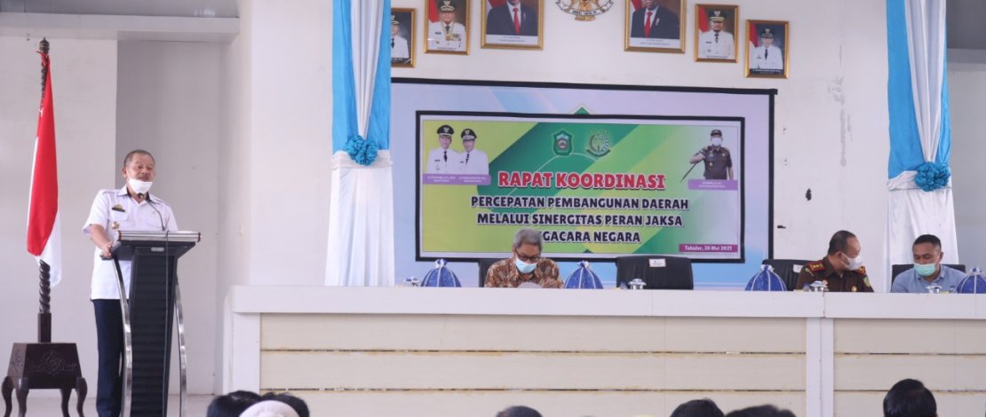 Suasana rakor percepatan pembangunan yang digelar Pemkab Takalar.