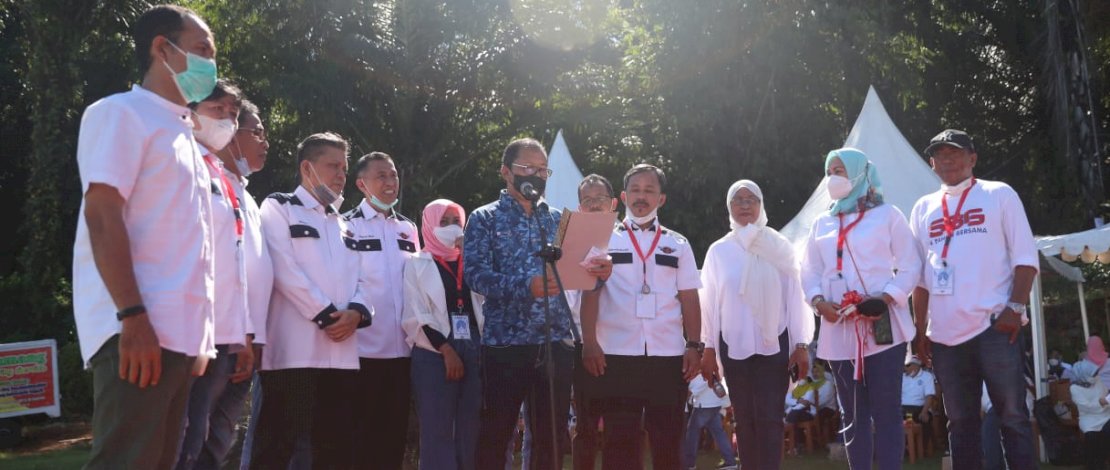 Kegiatan Temu Alumni Walikota Makassar di Tokka, Kabupaten Maros, Sabtu (29/5/2021).
