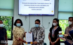 Kemensos Gandeng Bank Mandiri Salurkan Bantuan ATENSI di Makassar