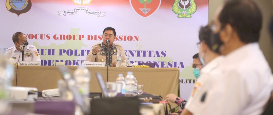 Sampaikan Kondisi Covid 19 di Sulsel, Abdul Hayat Berbicara di FGD Lemhannas RI 