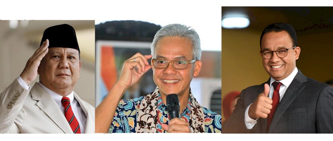 Tiga Besar Simulasi Capres 2024: Prabowo Subianto, Ganjar Pranowo dan Anies Tiga Besar Simulasi Capres 2024: Prabowo Subianto, Ganjar Pranowo dan Anies