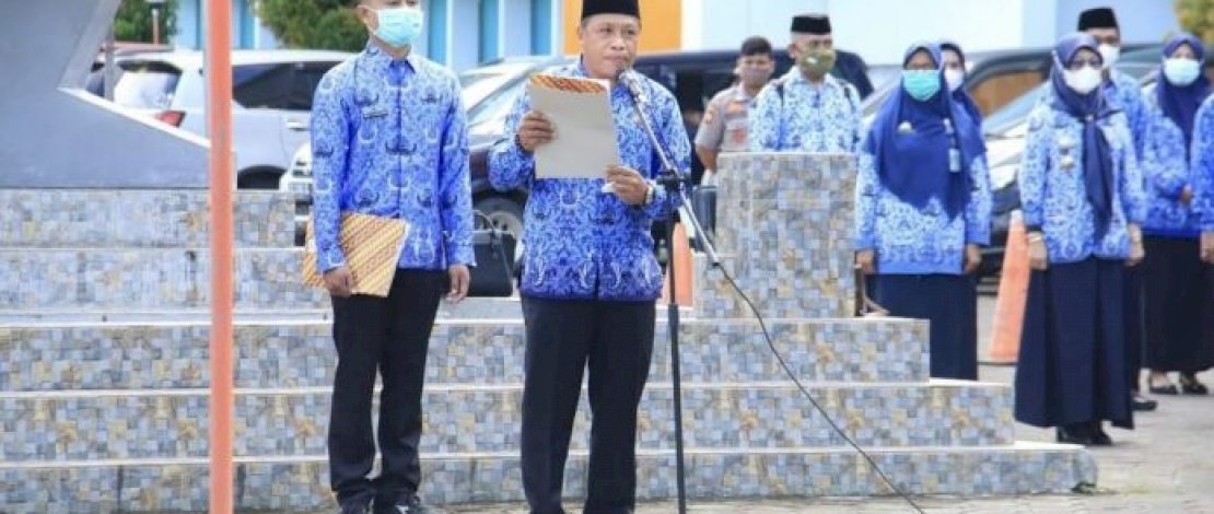 Managemen dan Staf RSUD Andi Makkasau Gelar Upacara HKN