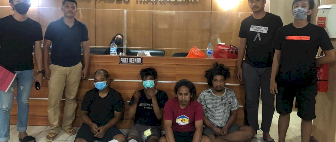 Pelaku dan barang bukti.