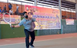 Kapolda Sulsel Pimpin Pembukaan Turnamen Tennis Beregu Piala Kapolda Sulsel Cup 2021