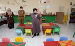 Indira Yusuf Ismail Lakukan Peninjauan ke Sejumlah Paud dan TK di Kota Makassar