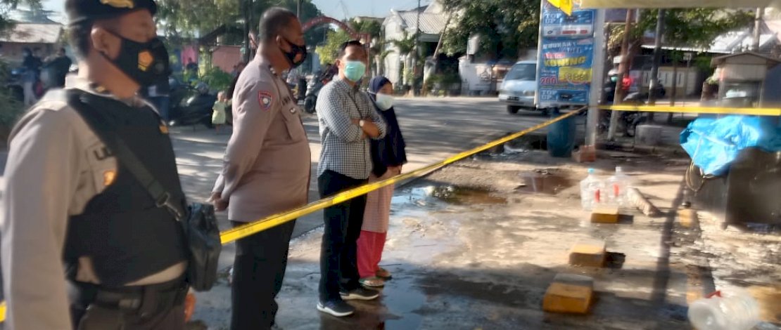 Kebakaran di Indomaret BPS Sudiang dini hari tadi.