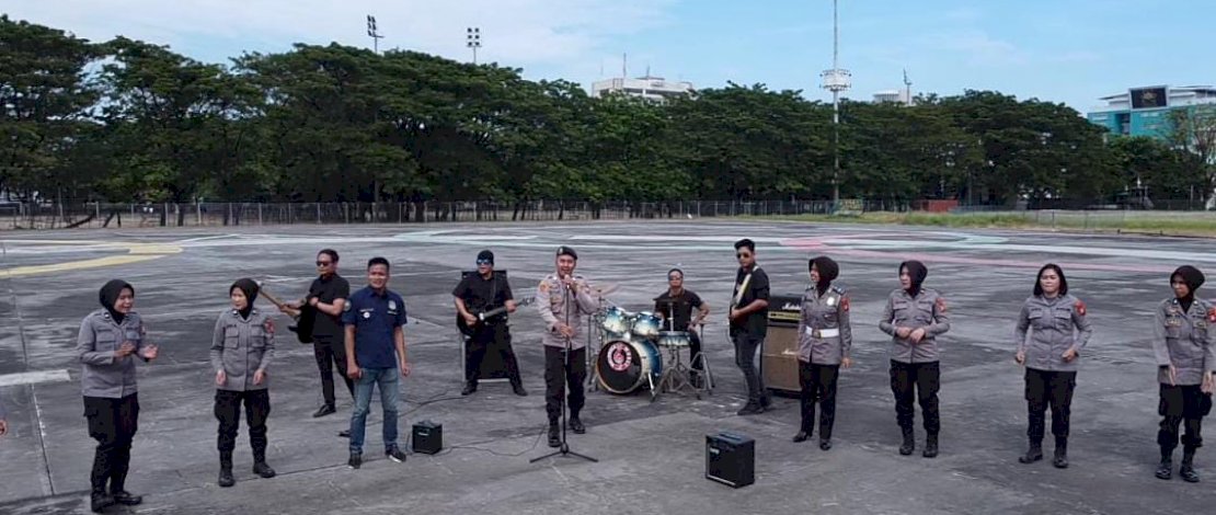Personel Polsek Panakkukang Rilis Single Sambut HUT Bhayangkara ke-75